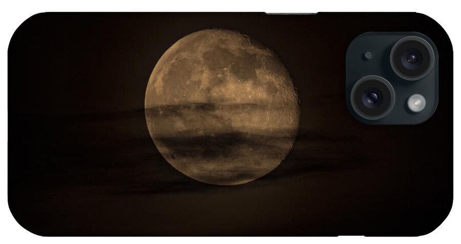 Moon iPhone Case featuring the photograph Smokey Moon by Jerry Connally