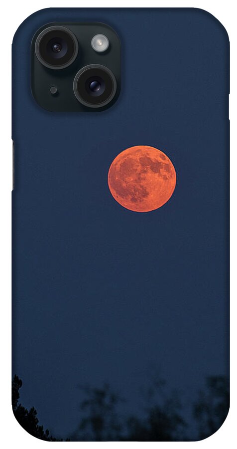 Moon iPhone Case featuring the photograph Smokey Moon by Karen Slagle