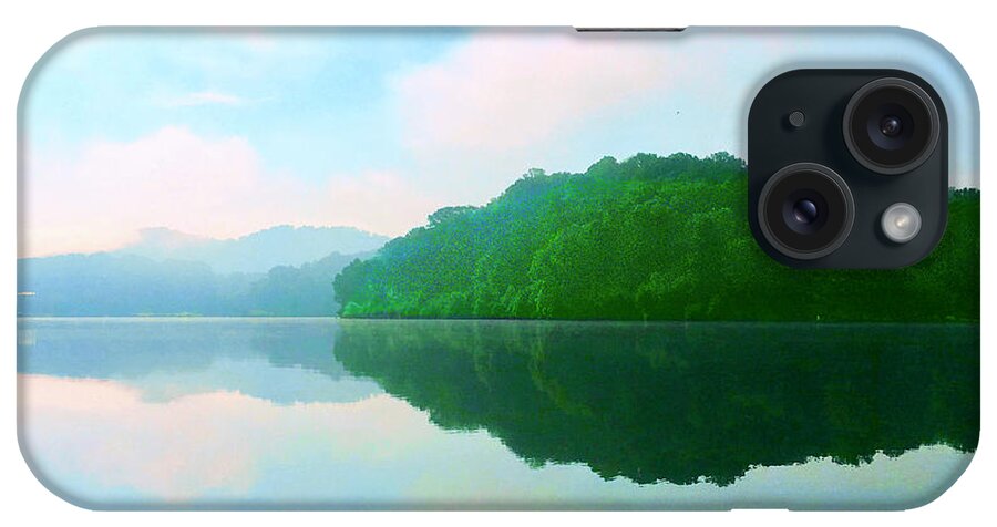 Smokey Mountains iPhone Case featuring the photograph Smokey Mountain Lake by Rod Whyte
