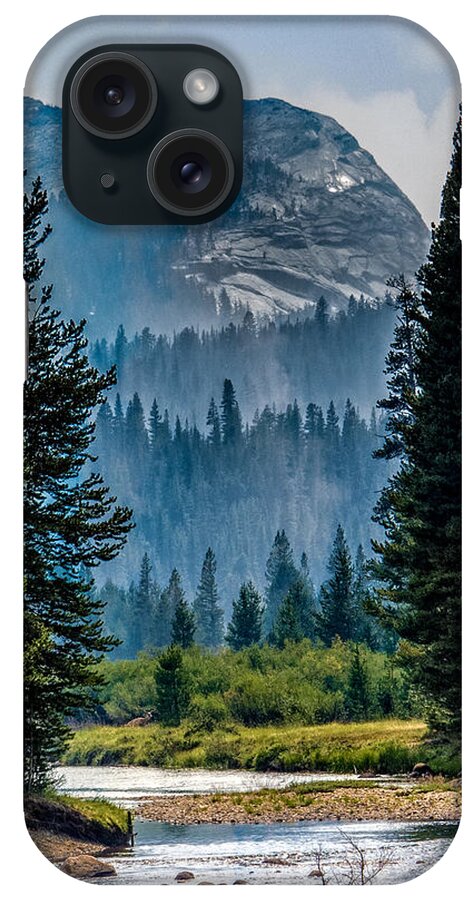 Landscape iPhone Case featuring the photograph Smoky by Susan Eileen Evans