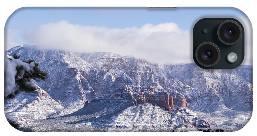 Sedona iPhone Case featuring the photograph Snow Blanket by Laura Pratt