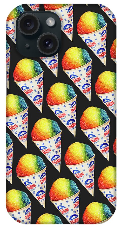Food iPhone Case featuring the painting Snow Cone Pattern by Kelly Gilleran