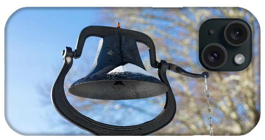 Bell iPhone Case featuring the photograph Snow Covered Bell by D K Wall