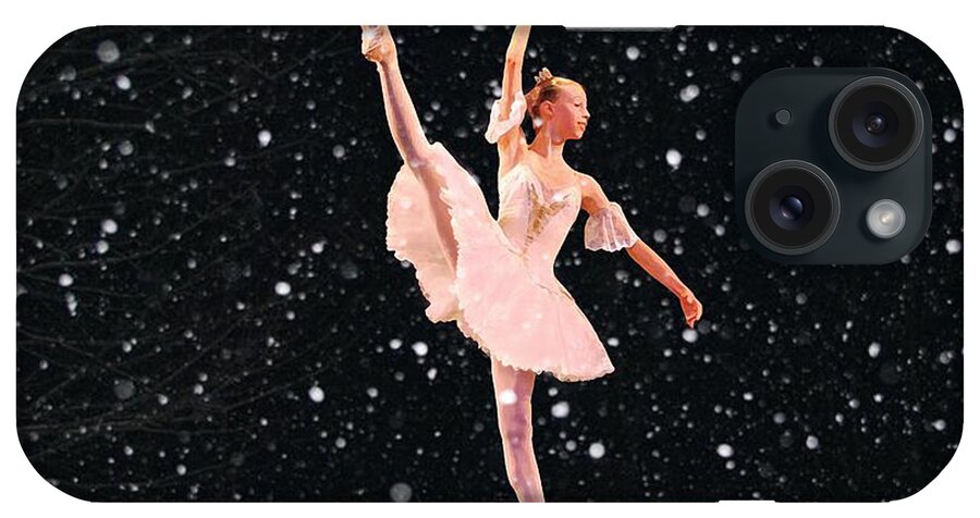 Snow Princes Ballerina iPhone Case featuring the photograph Snow Princess Ballerina by Sandi OReilly