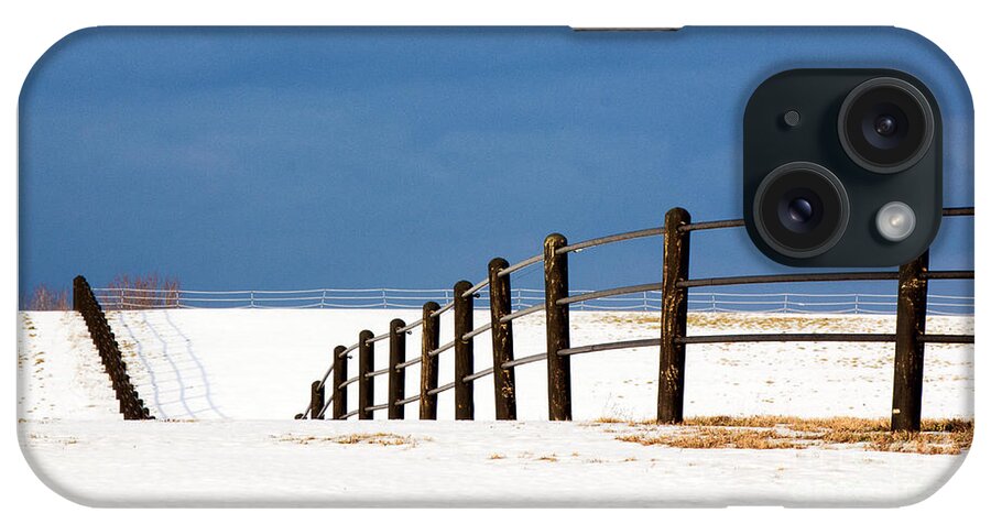 Pastures iPhone Case featuring the photograph Snowy Pasture by Rod Best