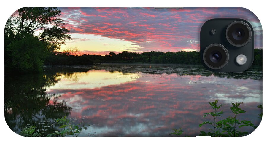 Snug Harbor iPhone Case featuring the photograph Snug Harbor Sunrise Reflection by Ray Mathis