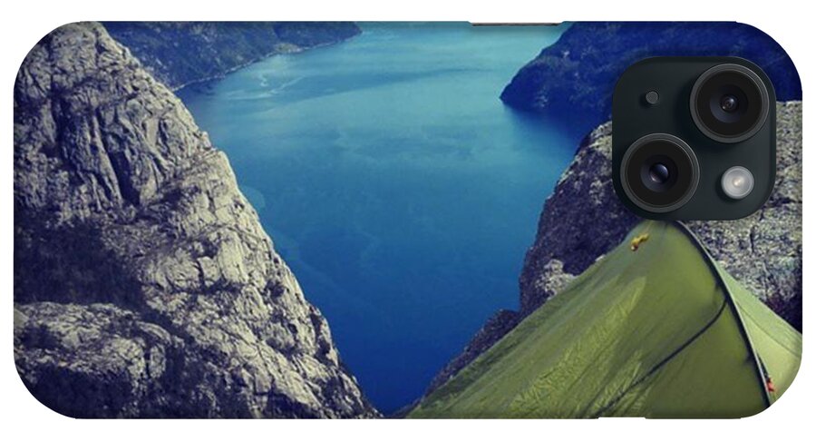 Mountains iPhone Case featuring the photograph So #happy To Announce That I Am Falling by Eskild Arntsen