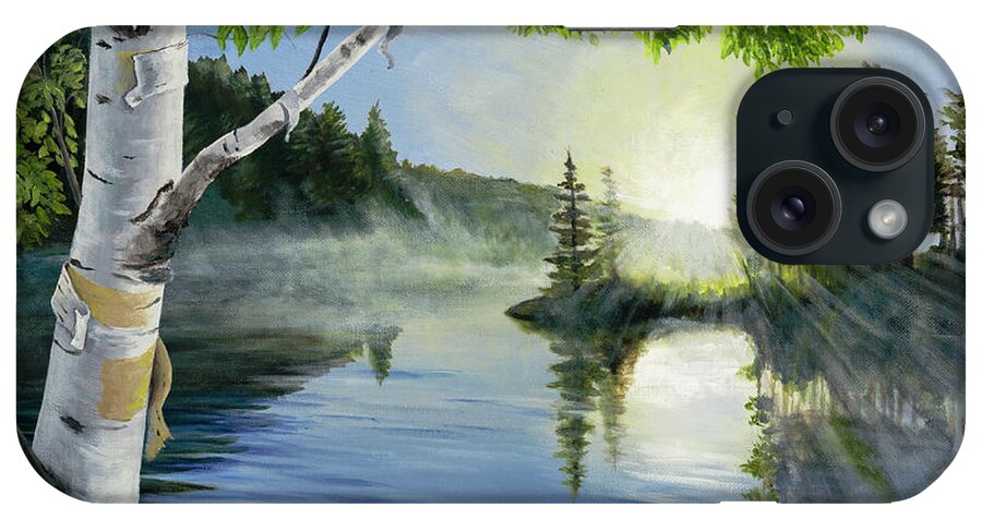 Ely Mn iPhone Case featuring the painting Ripples by Joe Baltich