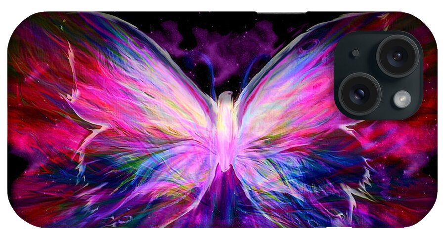 Prophetic Art iPhone Case featuring the painting Soaring Love by Pam Herrick