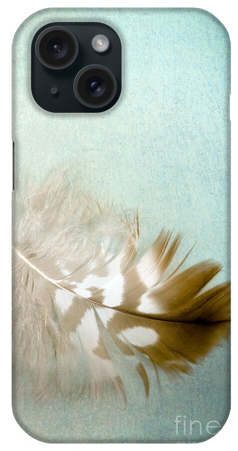 Feather iPhone Case featuring the digital art Softly by Jan Bickerton