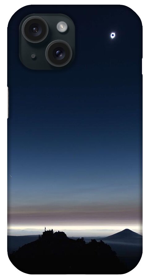 Sun iPhone Case featuring the painting Solar Eclipse, Corona by Celestial Images