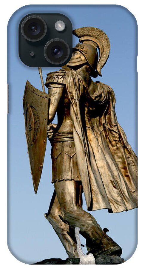 Statue iPhone Case featuring the photograph Soldier of Fountain by Greg Sharpe