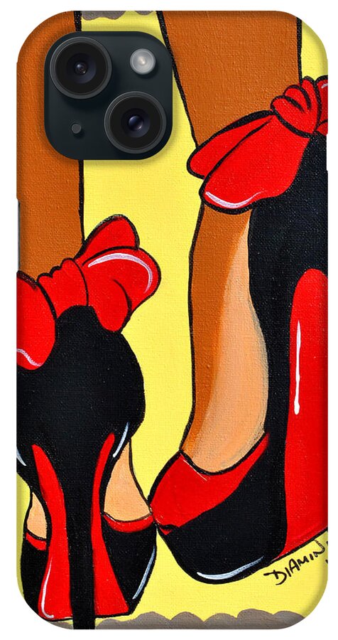 Shoes iPhone Case featuring the painting Sole Mate by Diamin Nicole