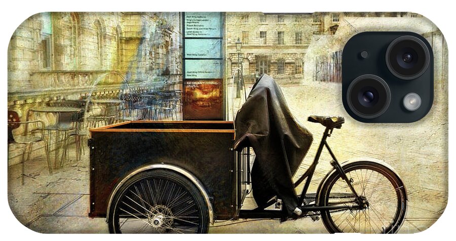 Bicycle iPhone Case featuring the photograph Somerset House Cart Bicycle by Craig J Satterlee