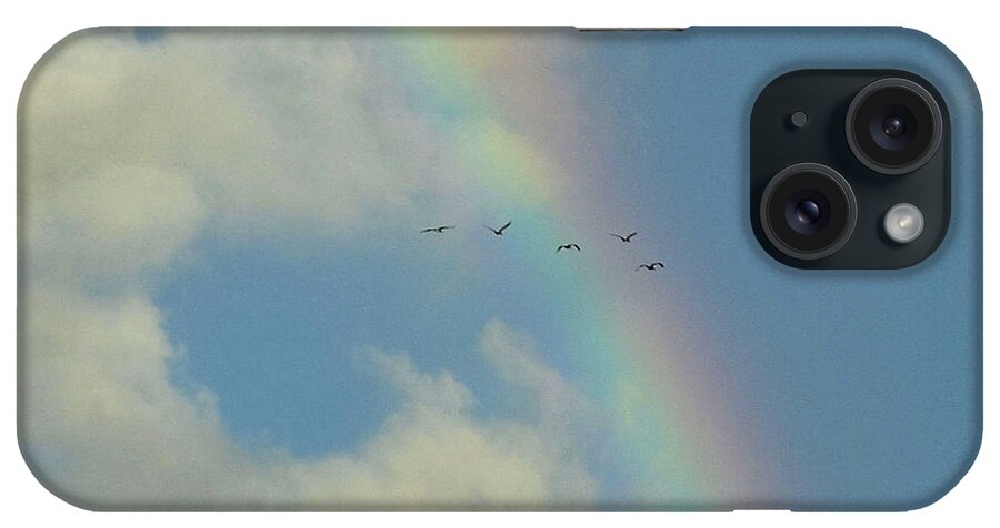Somewhere Over The Rainbow iPhone Case featuring the photograph Somewhere . . . by Jim Bennight