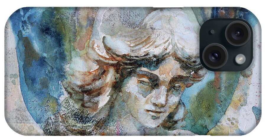Angel iPhone Case featuring the painting Song of the Angel by Sue Kemp