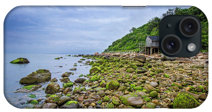 Moss iPhone Case featuring the photograph Southold Sound Shack by Robert Seifert