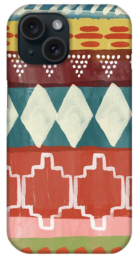 Southwest iPhone Case featuring the mixed media Southwestern 1- Art by Linda Woods by Linda Woods
