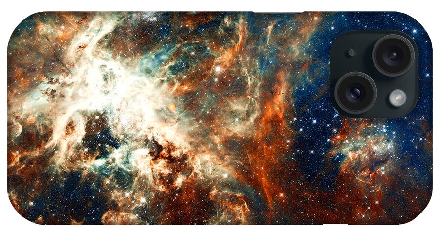 Nebula iPhone Case featuring the photograph Space Fire by Jennifer Rondinelli Reilly - Fine Art Photography