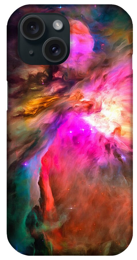 Orion Nebula iPhone Case featuring the photograph Space image orion nebula by Matthias Hauser
