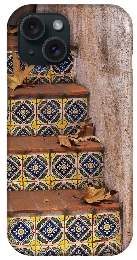 Southwest iPhone Case featuring the photograph Spanish Tile Stair by Sandra Bronstein