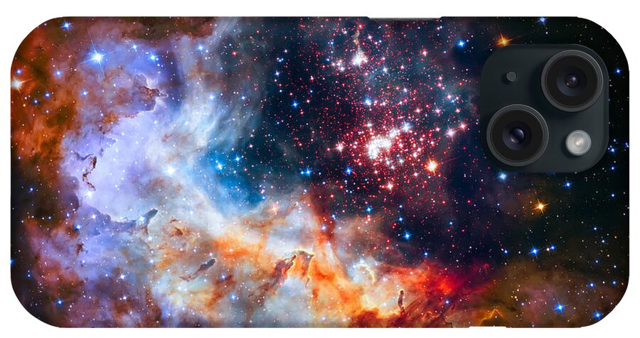 The Universe iPhone Case featuring the photograph Sparkling Star Cluster Westerlund 2 by Jennifer Rondinelli Reilly - Fine Art Photography