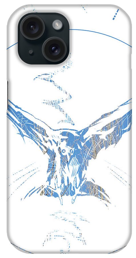  iPhone Case featuring the painting Spirit Animal . Crow by John Gholson