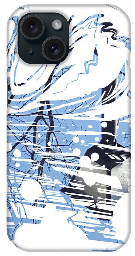  iPhone Case featuring the painting Spirit Animal . Swan by John Gholson