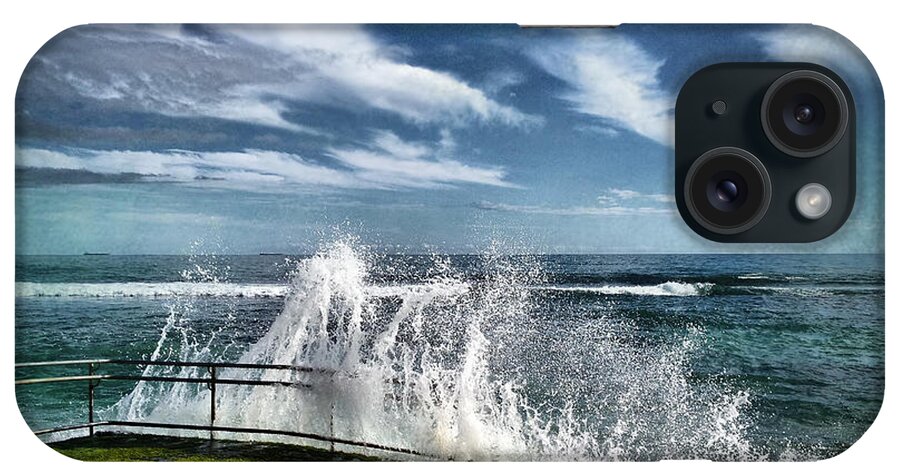 Waves iPhone Case featuring the photograph Splash Happy by Kym Clarke