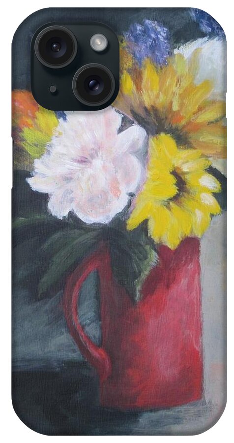 Painting iPhone Case featuring the painting Splash Of Color by Paula Pagliughi