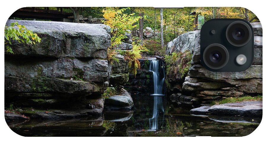 Waterfall iPhone Case featuring the photograph Split Rock in October #1 by Jeff Severson