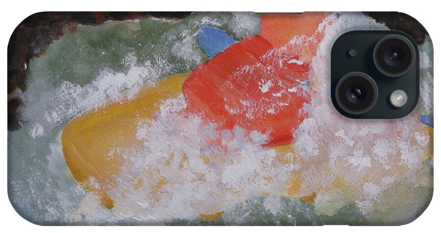 Water iPhone Case featuring the painting Spray by Sandy McIntire