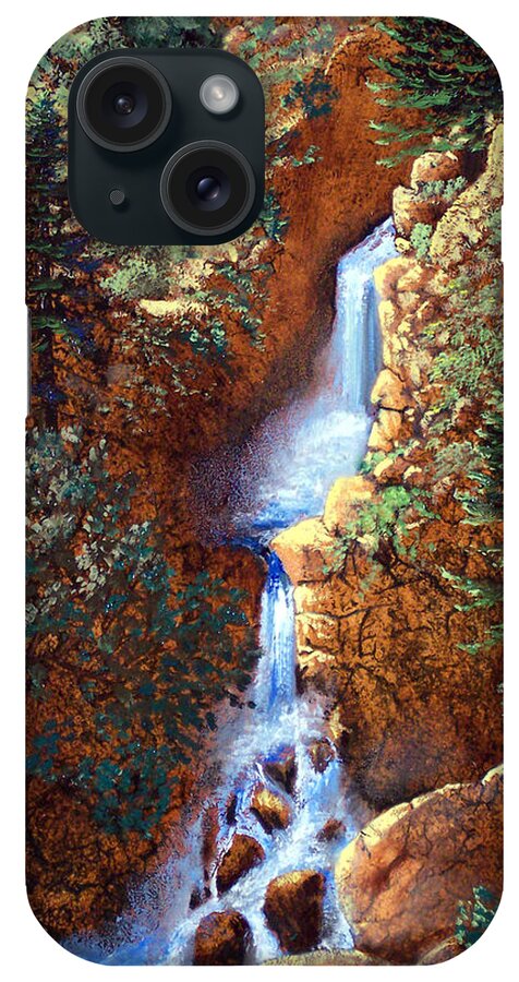 Wilderness iPhone Case featuring the painting Spring Cascade by Frank Wilson