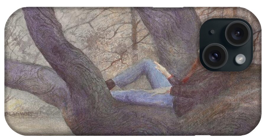 Portrait iPhone Case featuring the painting Spring Dreaming by David Ladmore