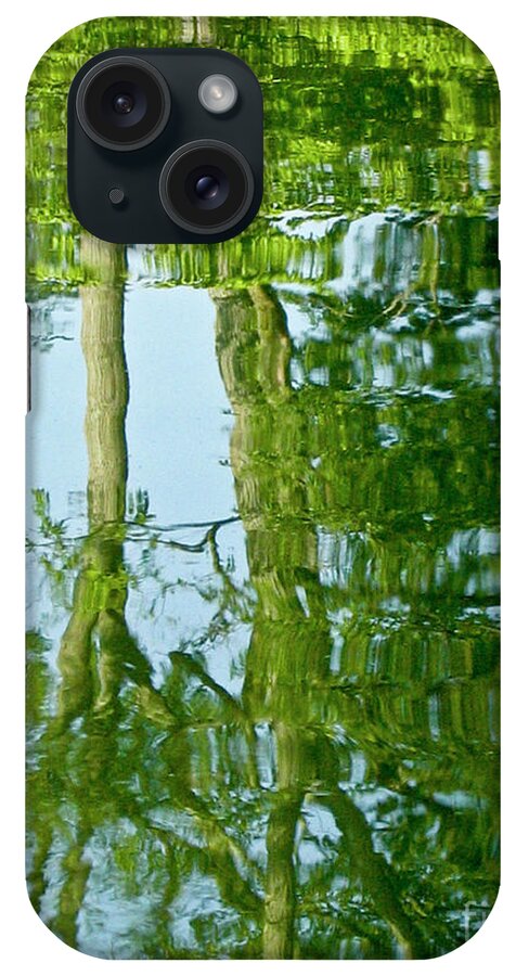 Tree iPhone Case featuring the photograph Spring Greenery Reflections by Carol F Austin