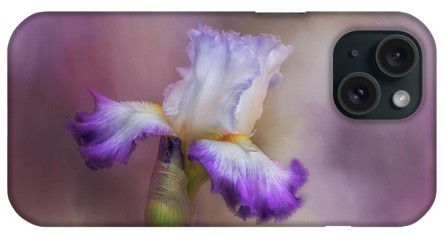 Purple Flower iPhone Case featuring the photograph Spring Iris by Kim Hojnacki