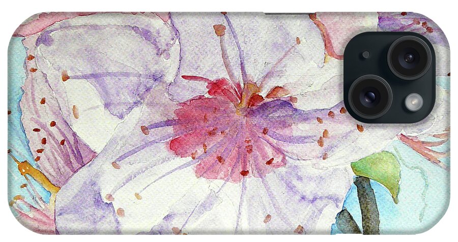 Spring Flower iPhone Case featuring the painting Spring by Jasna Dragun