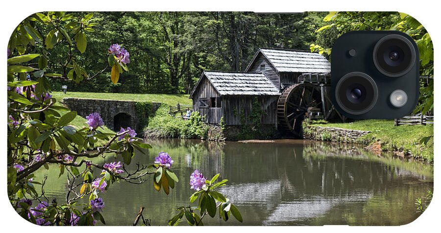 Mabry iPhone Case featuring the photograph Spring reflections of an Ancient Mill by Brenda Kean