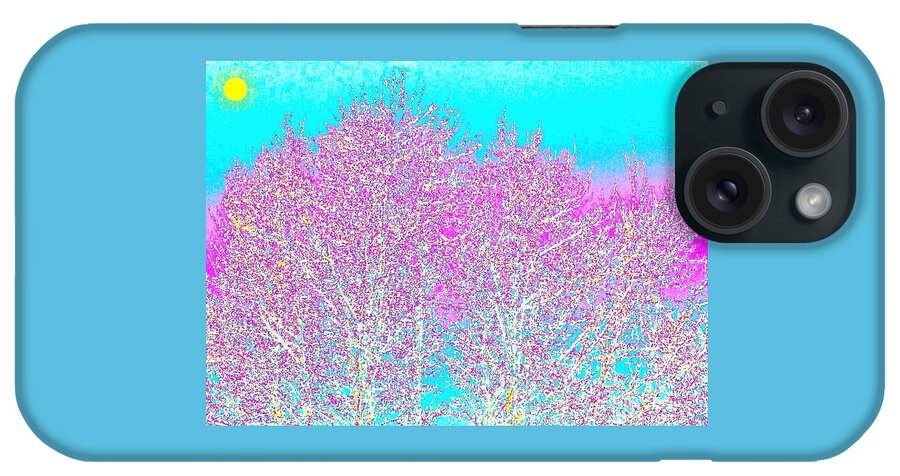 Abstract iPhone Case featuring the digital art Spring by Will Borden