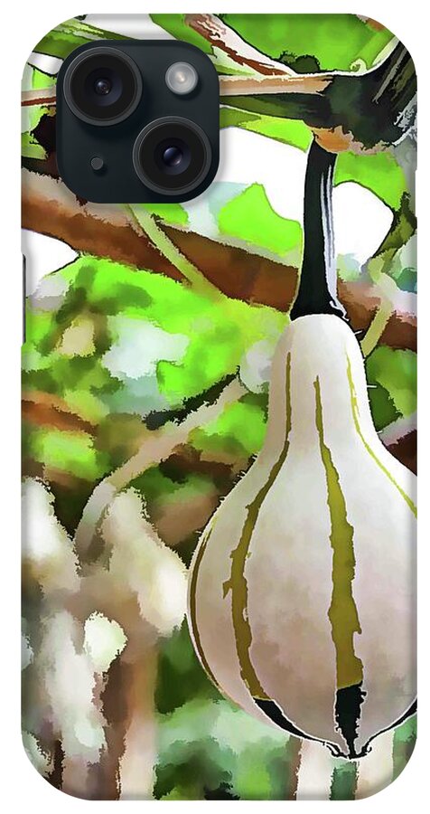 Tree iPhone Case featuring the painting Squash 1 by Jeelan Clark