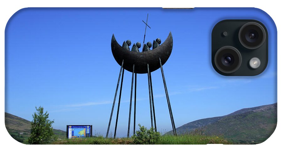 Irish iPhone Case featuring the photograph St Brendan The Navigator Monument by Aidan Moran
