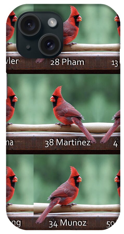 Saint Louis Cardinals iPhone Case featuring the photograph St. Cardinals Home Opening Day Lineup by John Freidenberg