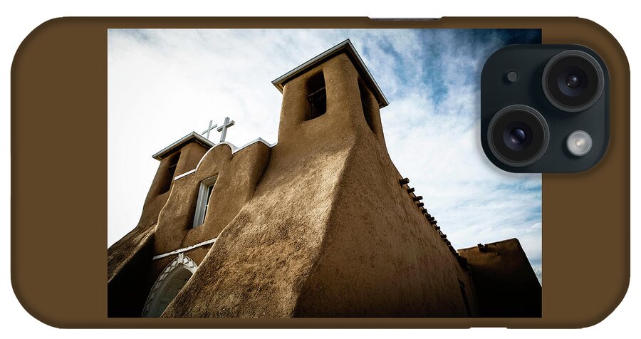 St. Francis iPhone Case featuring the photograph St. Francis Church Taos by Marilyn Hunt