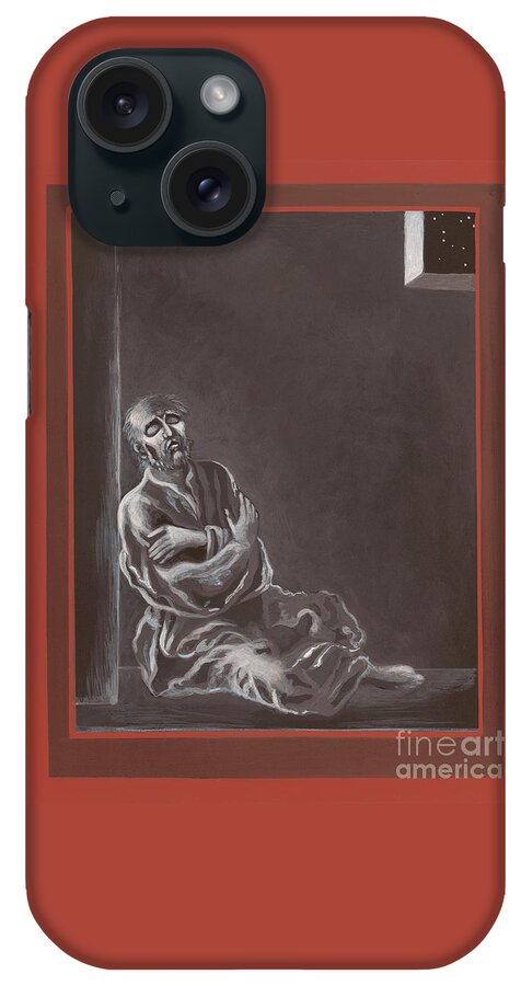  St John Of The Cross In The Dark Night Of The Soul iPhone Case featuring the painting St John of the Cross in the Dark Night of the Soul 290 by William Hart McNichols