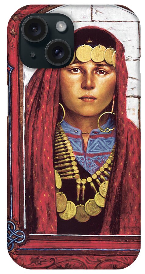 St. Mary Magdalene iPhone Case featuring the painting St. Mary Magdalene - LGMAG by Louis Glanzman