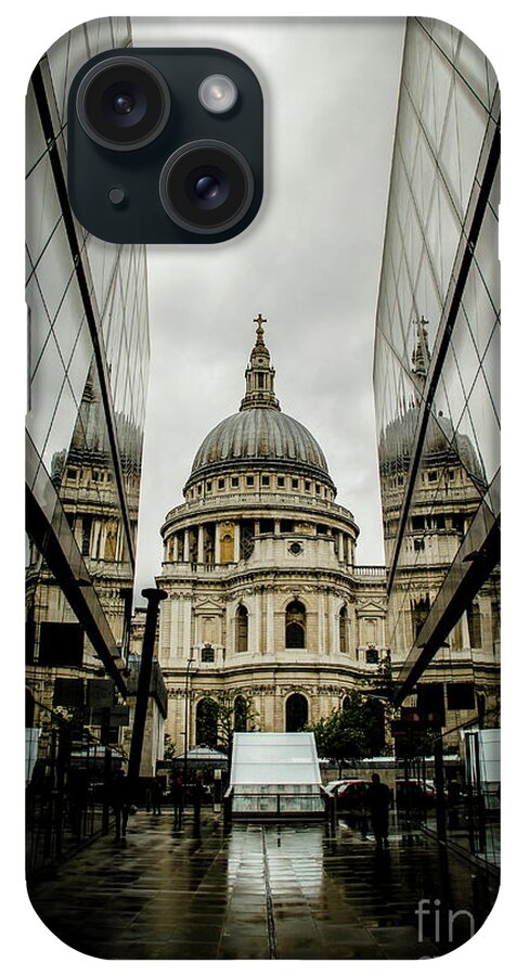 St. Paul's Cathedral iPhone Case featuring the photograph St. Paul's on a Foggy London Day by Marina McLain