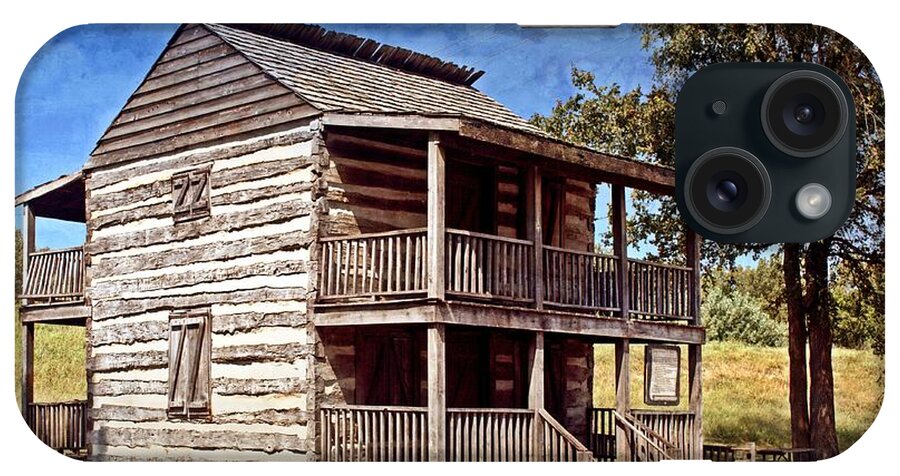 Log Cabin iPhone Case featuring the photograph St. Peters Cabin by Marty Koch