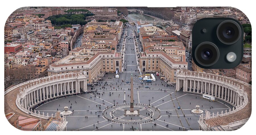 St. Peter's Square iPhone Case featuring the photograph St. Peter's Square by Sergey Simanovsky