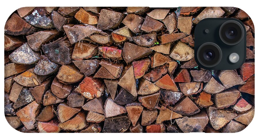 Firewood iPhone Case featuring the photograph Stacked Firewood by Jim Moore