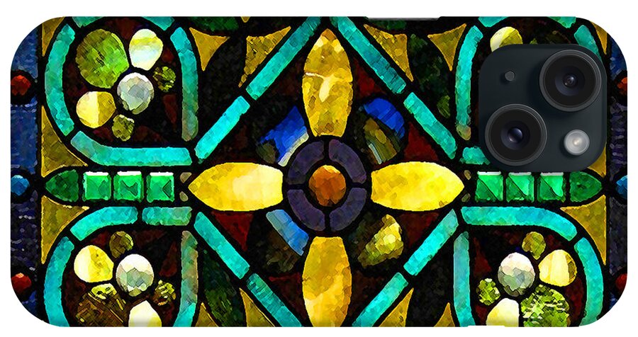 Stained Glass iPhone Case featuring the photograph Stained Glass 1 by Timothy Bulone